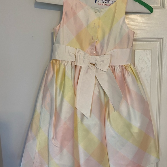 Janie and Jack pastel plaid dress - Picture 3 of 7
